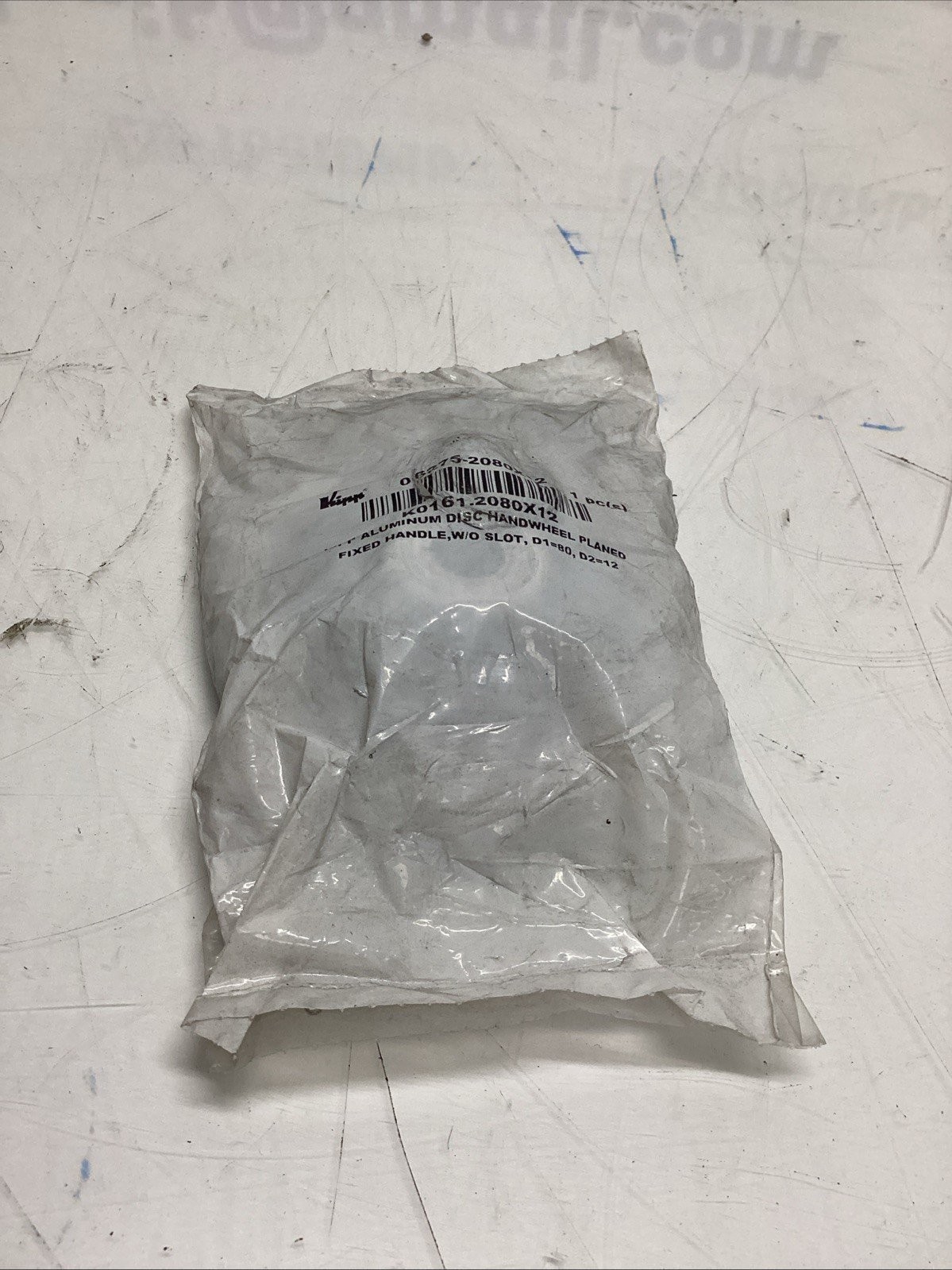 KIPP aluminum disc handwheel K0161.2080X12 P-757