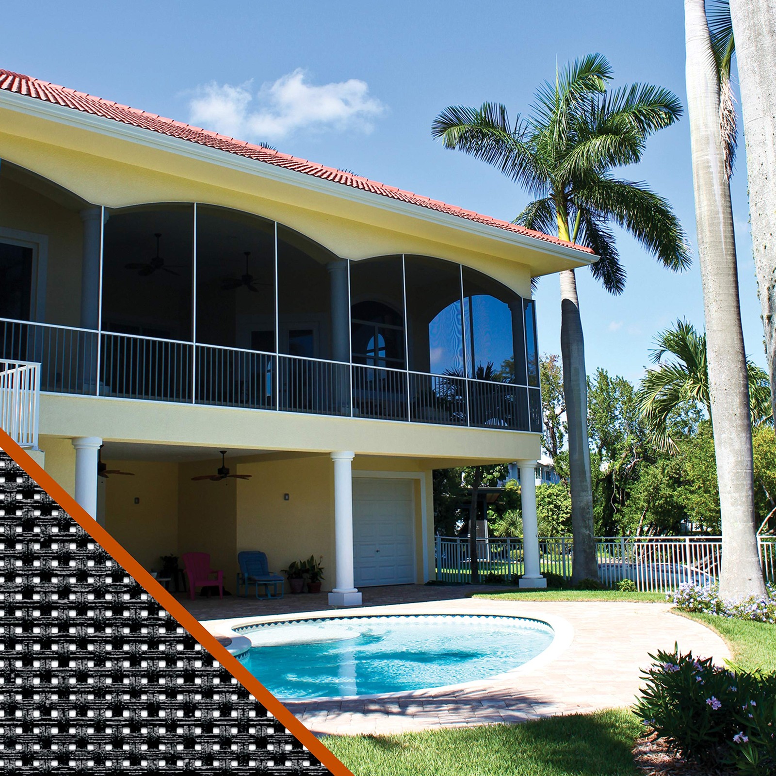 Saint-Gobain ADFORS Solar Screen, 36 Inches x 100 Feet 36″ x 100′, Charcoal