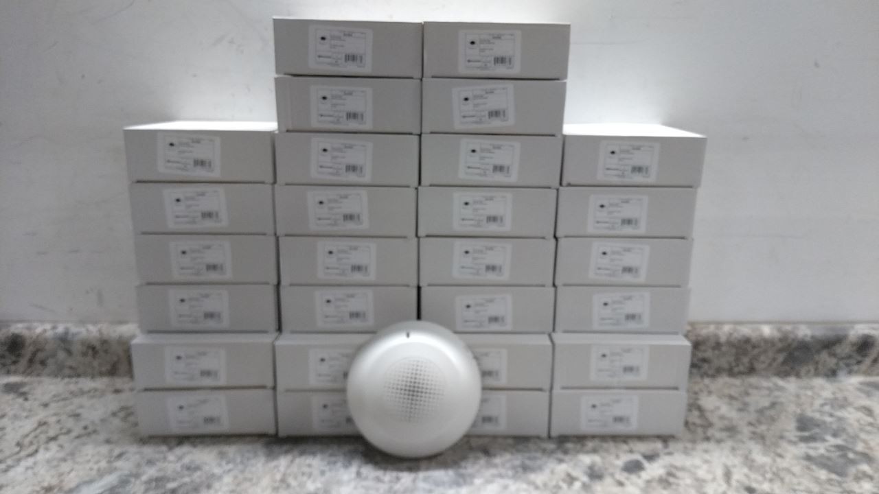 Edwards Signaling 23011 GCAWN 28 Pk White Ceiling Horn Cover (BW)