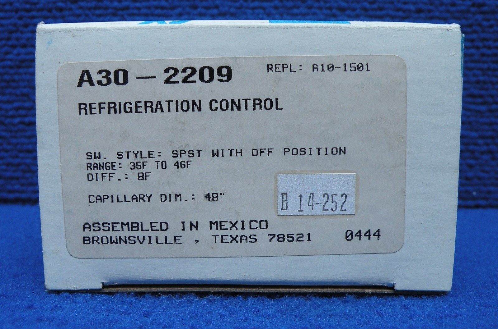 NEW RANCO #A30-2209 Refrigeration Temperature Control