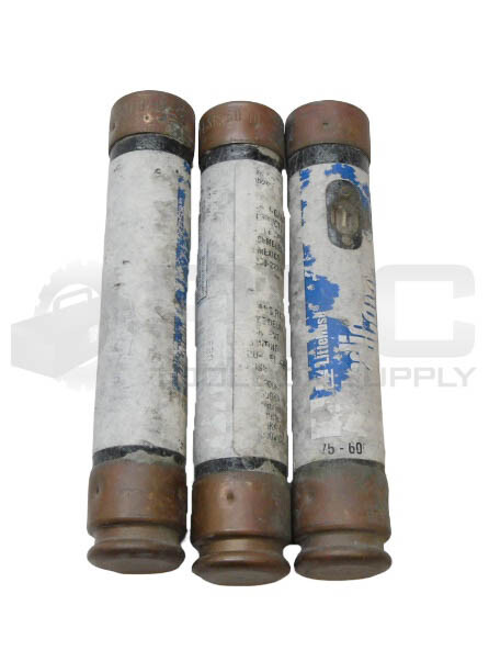 LOT OF 3 LITTELFUSE FLSR 60 ID INDICATOR FUSE 60A 600VAC
