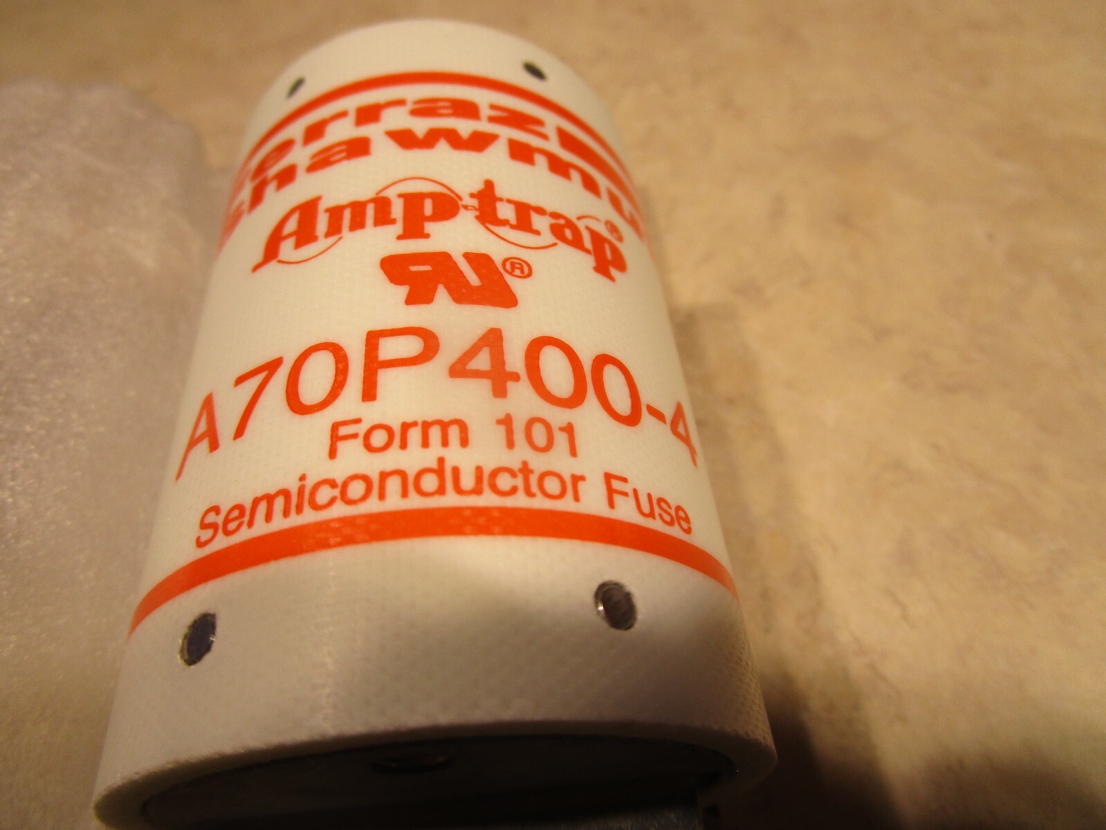 GOULD SHAWMUT A70P400-4, 400AMP, 700VAC, SEMICONDUCTOR FUSE, R0607