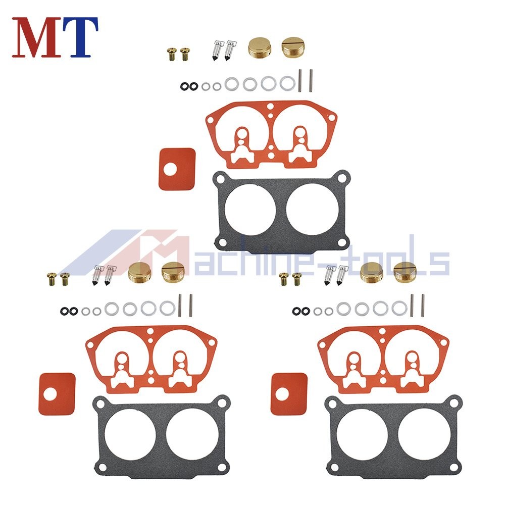 3× Carburetor Rebuild Kit For Outboard For Yamaha V-6 150 175 200 225 HP 86-95