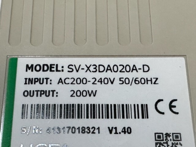 HCFA Servo Driver – SV-X3DA020A-D w/Warranty
