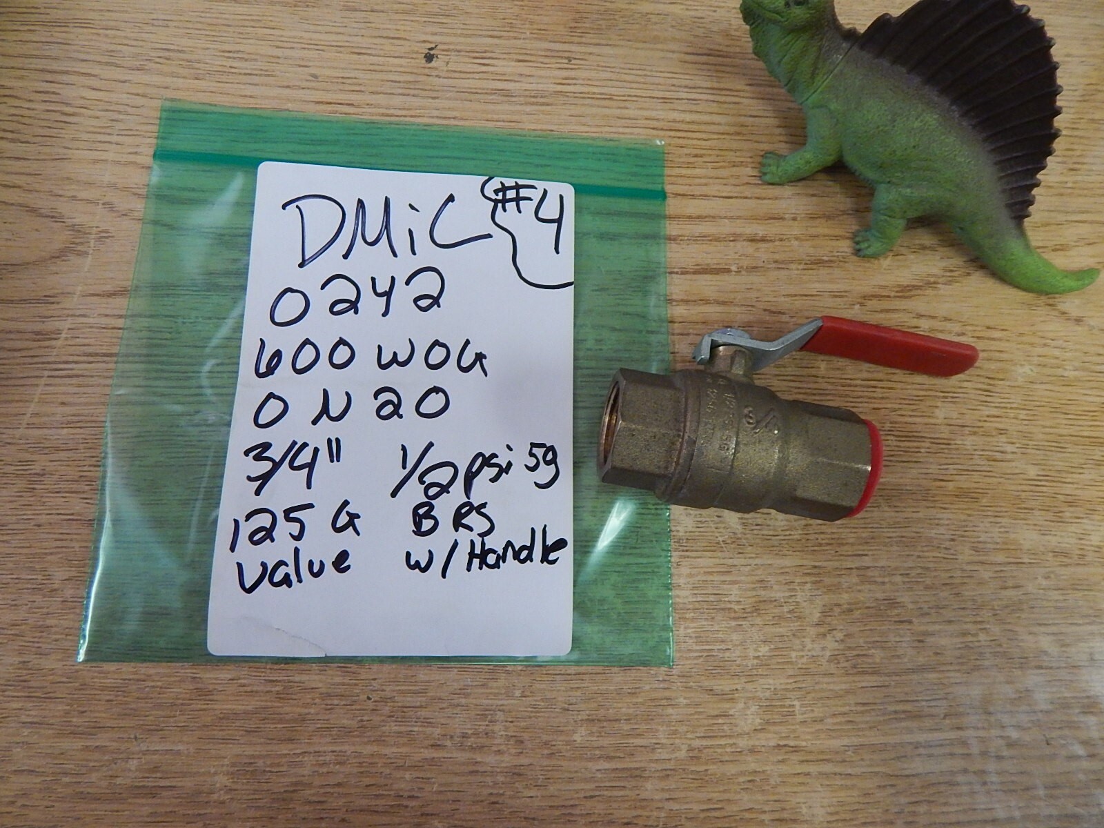 DMIC 0242 600 WOG ON2D 3/4″ 125G BRS Valve with Handle *FREE SHIPPING*
