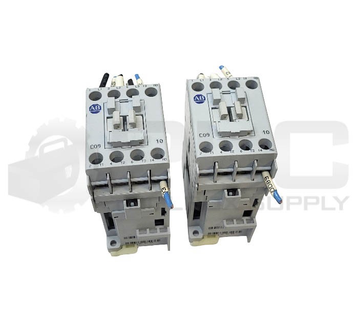 LOT OF 2 ALLEN BRADLEY 100-C09*10 /A CONTACTOR 600VAC 25A