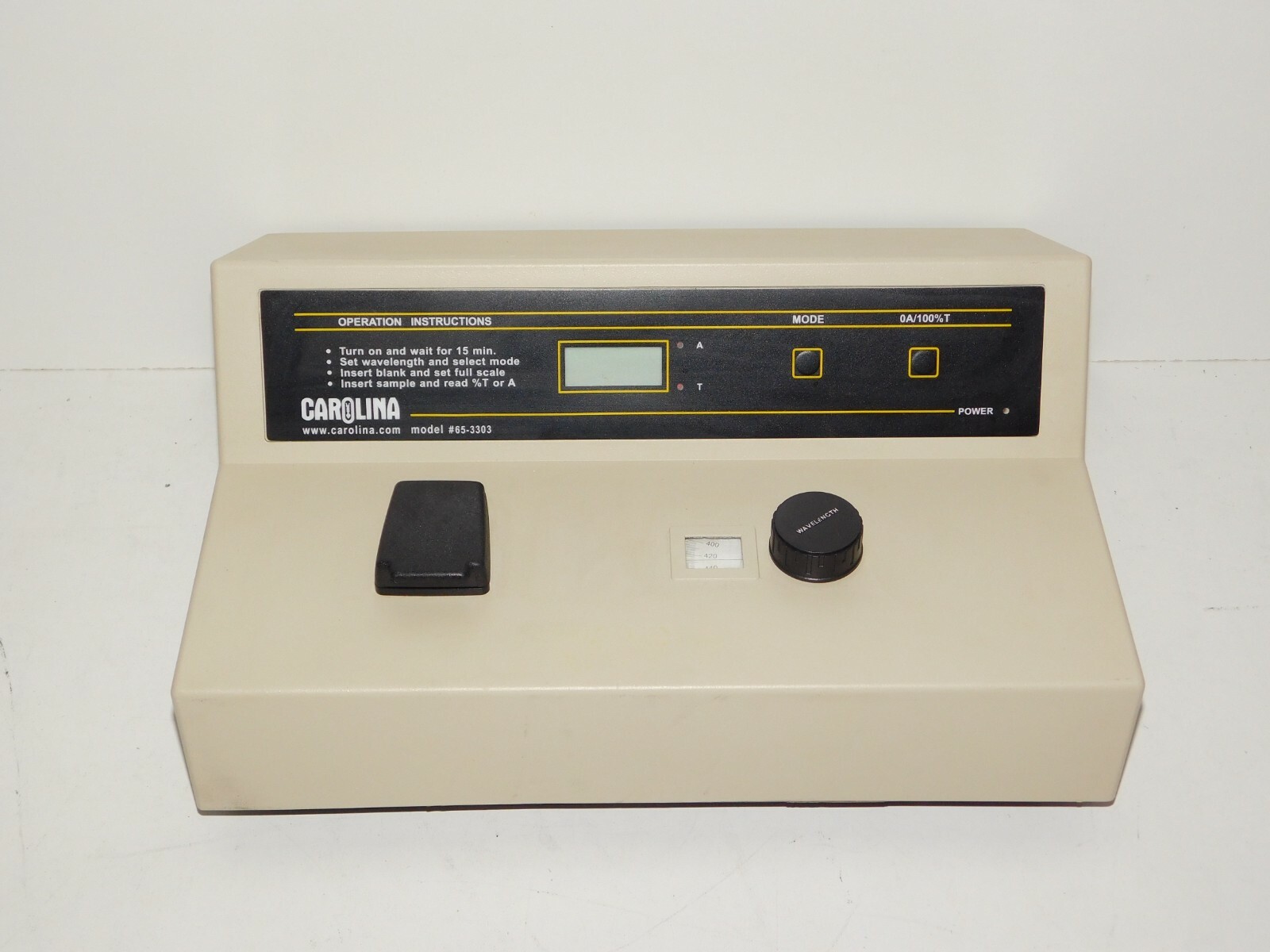 Cole Parmer Digital Spectrophotometer Carolina 65-3303 Test Meter Instrument