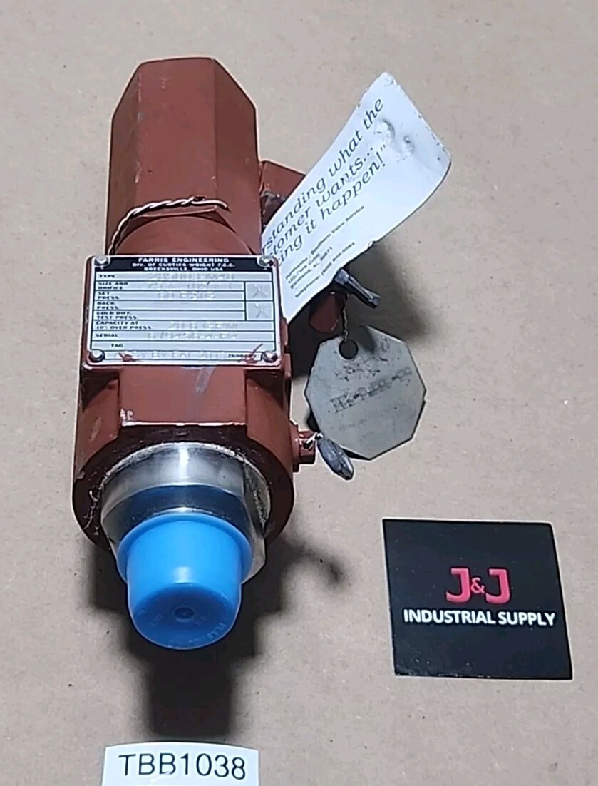 *NEW* Farris Engineering 285003-M40 Relief Valve .75 x .109 x 1″ 20.6 + Warranty