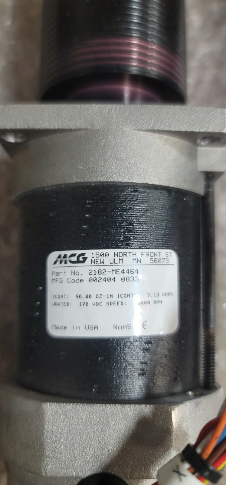 MCG Servo Motor 2182-ME4464 w/6 month Warranty