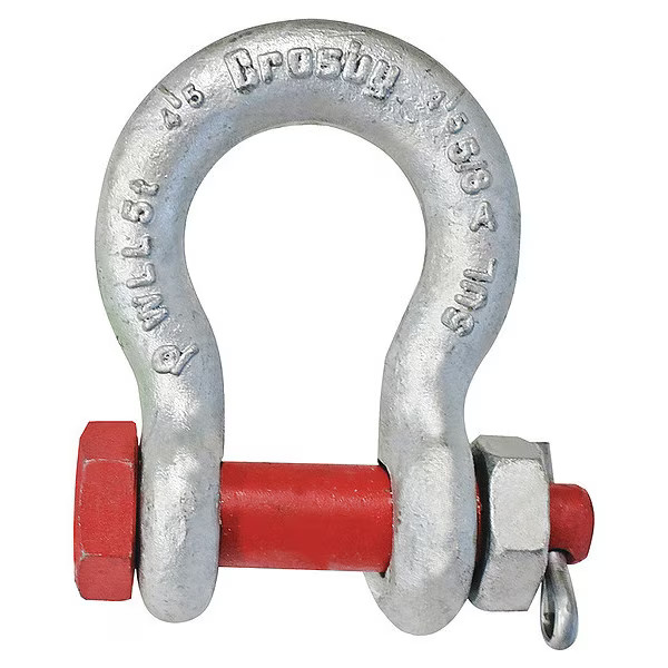 Crosby 1021020 Anchor Shackle, 7/16″ Body Sz, Painted