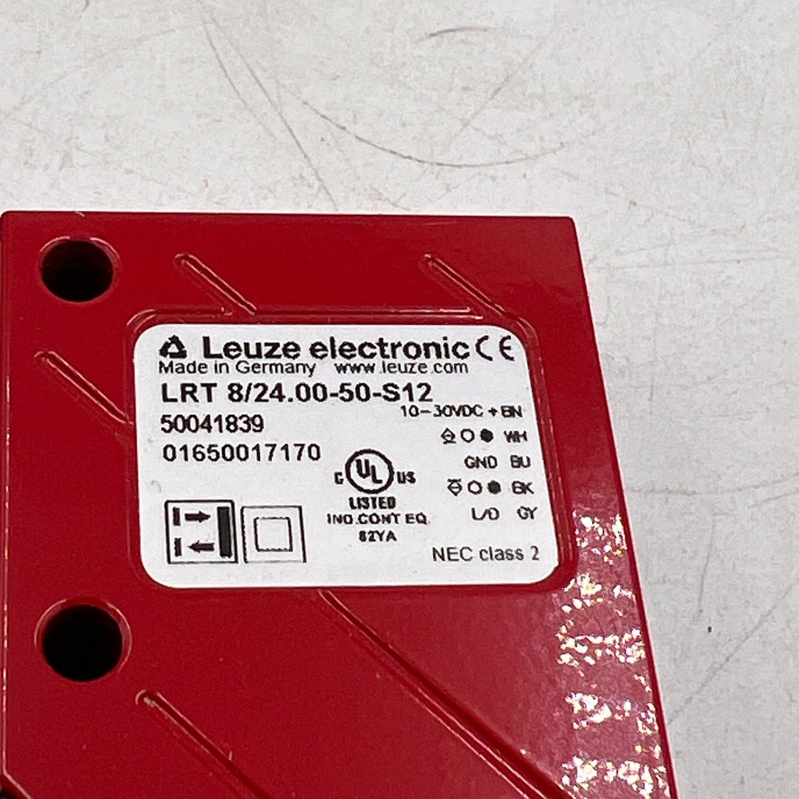 Leuze Electronics LRT-8/24.00-50-S12 NEW Luminescence sensor 50041839