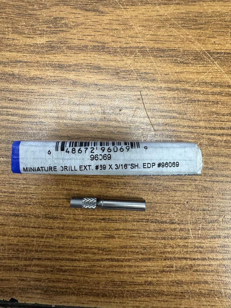 Whitney Tool 3/16″Shank Miniature Drill Extension.029″Hole #39Drill Size GHA-132