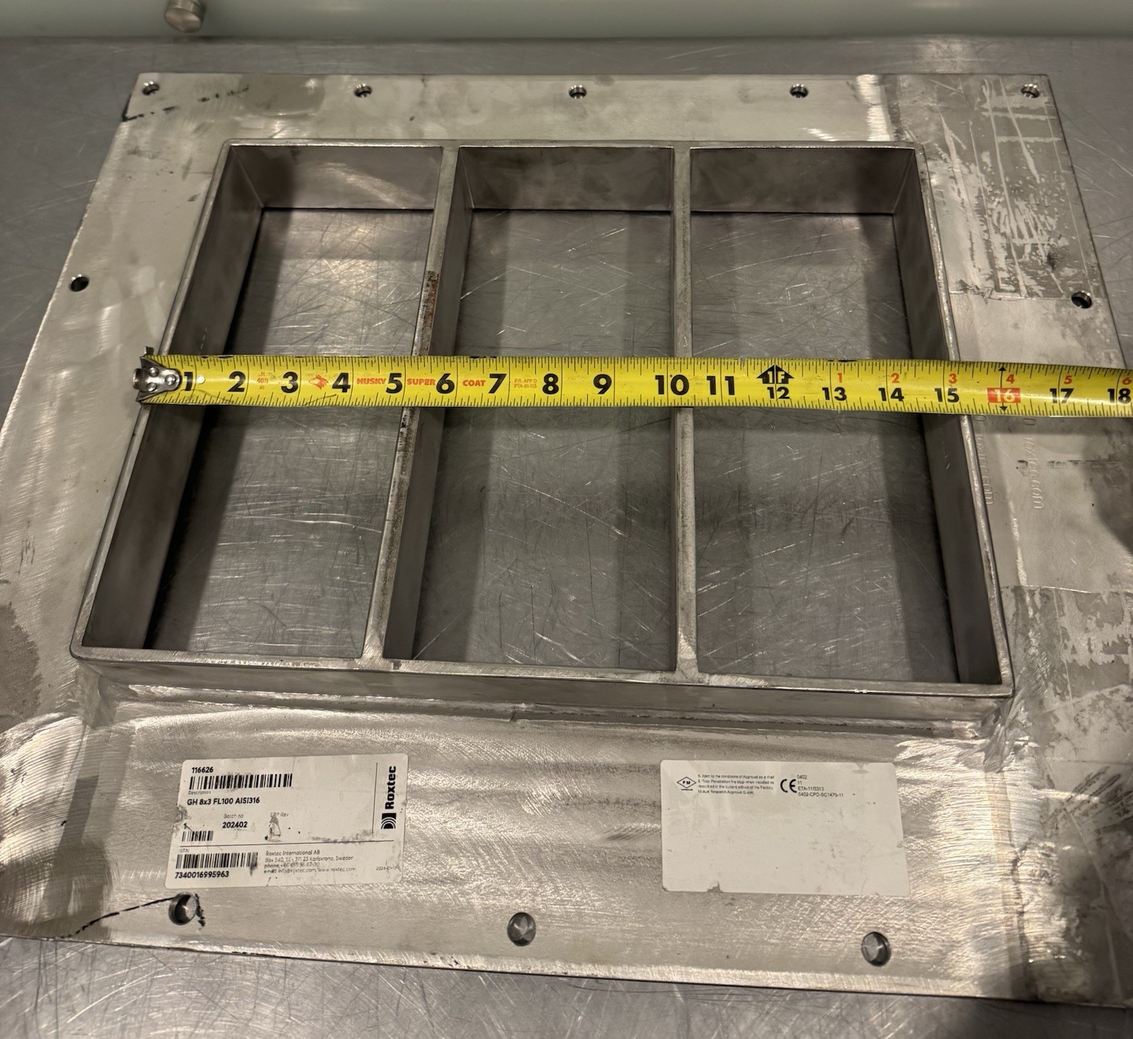 Roxtec 116626 GH 8×3 FL100 AISI316 Frame Stainless Steel NEW! FREE SHIPPING!