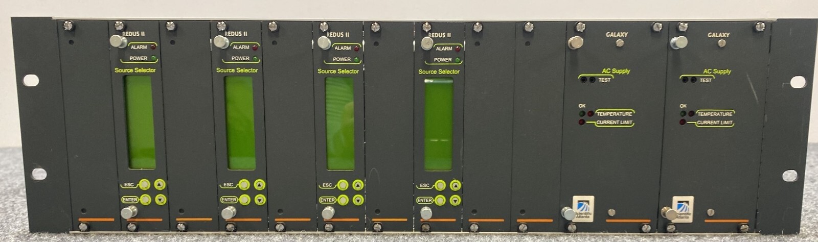 Scientific Atlanta Galaxy V9523101 Modular Rack System w/REDUS II (x4) & Cords