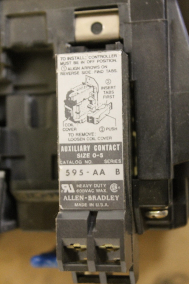 Contactor, Size 2, 2P, 45A, 500-COD920 Allen Bradley