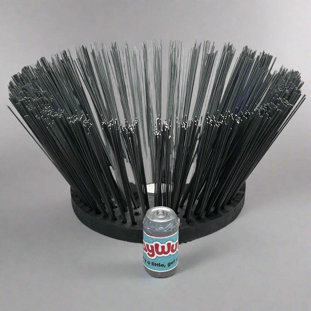 Street Sweeper Gutter Broom Sz 12″ H x 24″ D Black