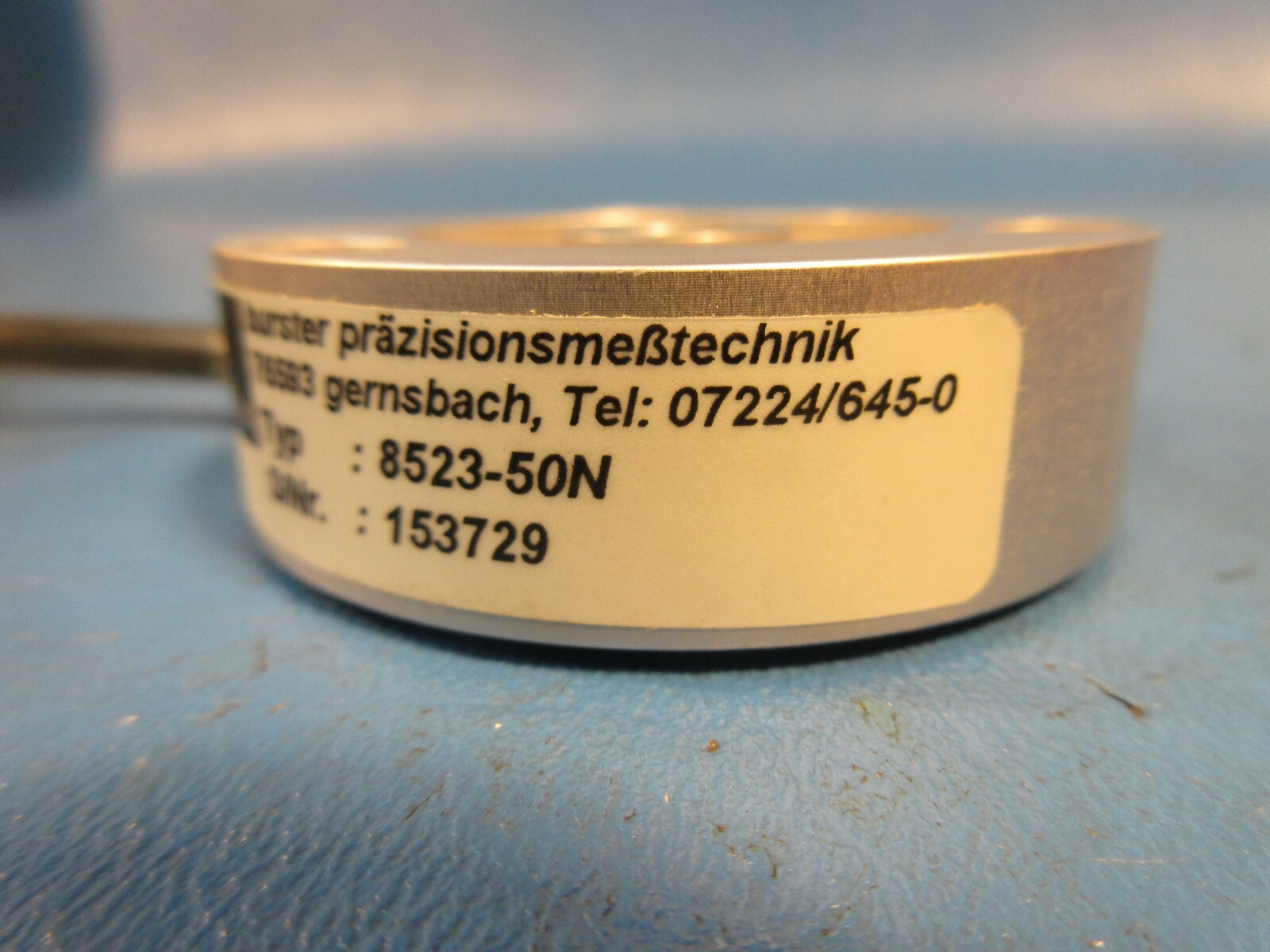Burster 8523-50N, Tension Compression Load Cell,8523-5050-V206, 30001212