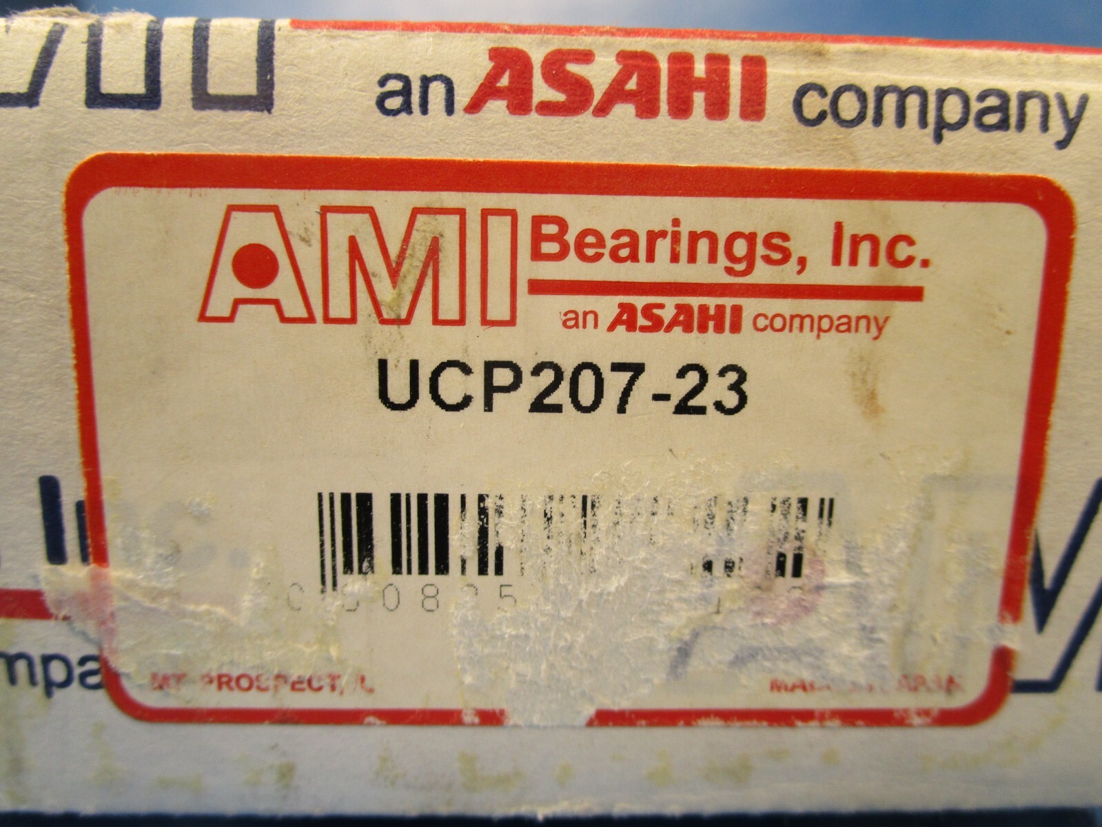 AMI UCP207-23 Pillow Block Ball Bearing Unit – Two Bolt Base, 1-7/16 in Bore