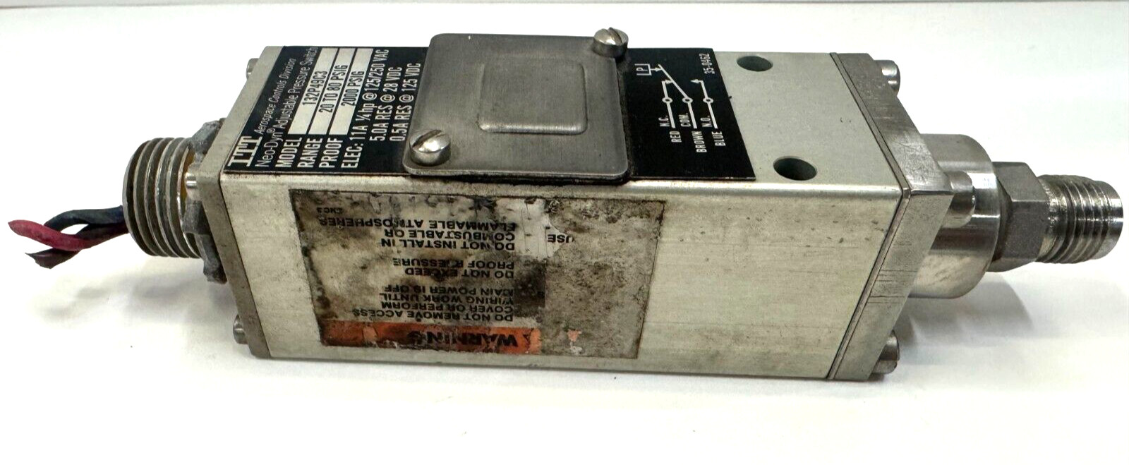 ITT NEO-DYN ADJUSTABLE PRESSURE SWITCH 132P49C3