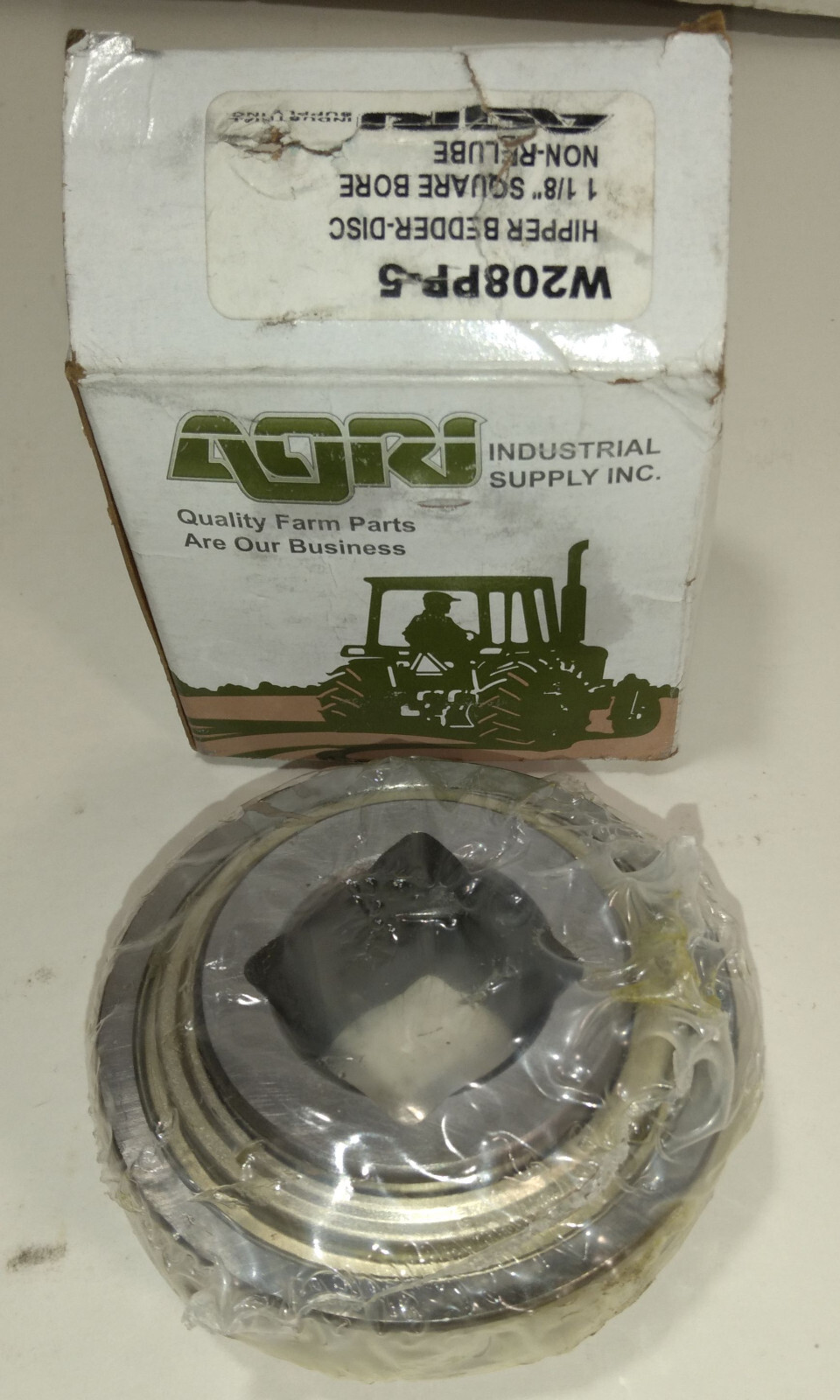 1 NEW AGRI W208PP-5 1 1/8″ SQUARE BORE AGRICULTURE BALL BEARING NIB *MAKE OFFER*