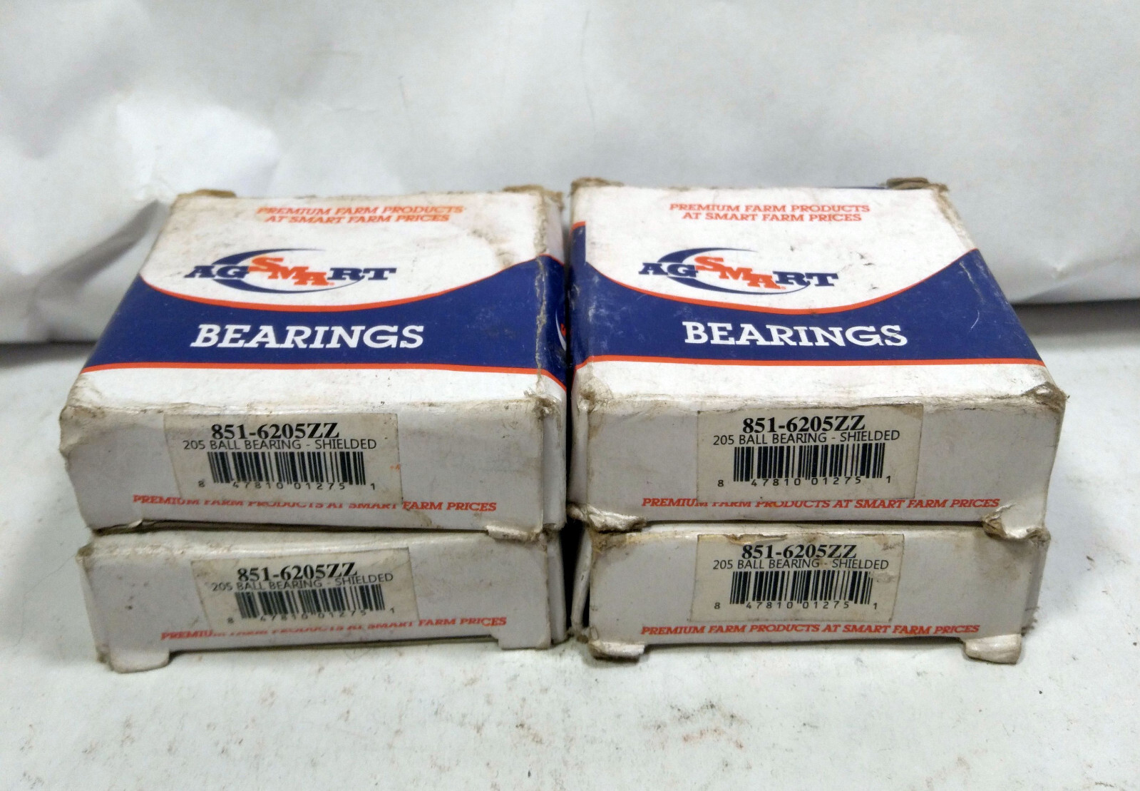 4 NEW AGSMART 851-6205ZZ SHIELDED BALL BEARING NIB ***MAKE OFFER***