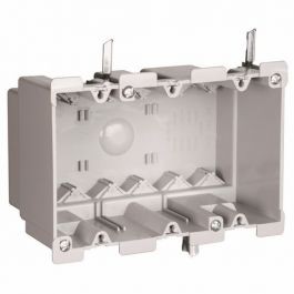 PASS & SEYMOUR S352W OLD WORK BOX 52 CU-IN 3 GANGS THERMOPLASTIC GRAY