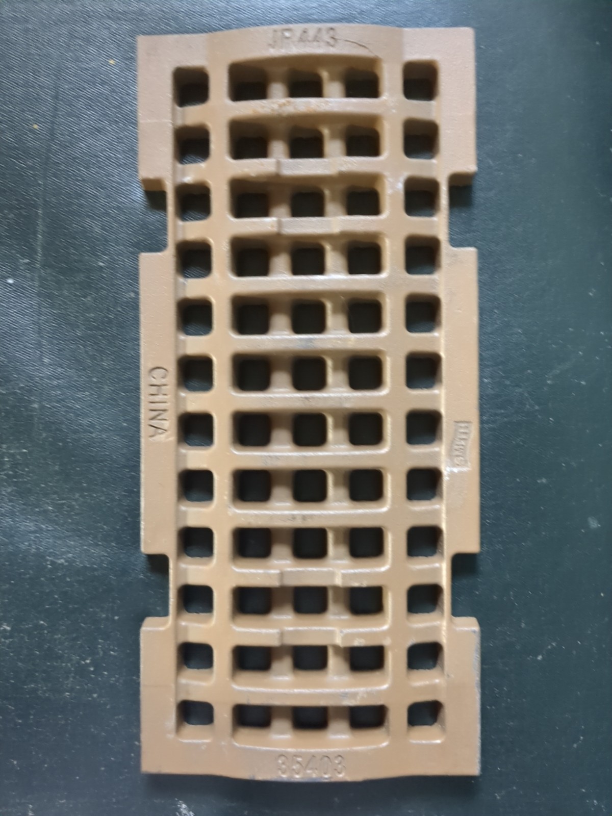 JAY R. SMITH MFG. Grate: A, Rectangular, Square Holes, 6″ Wide, 12″ Length
