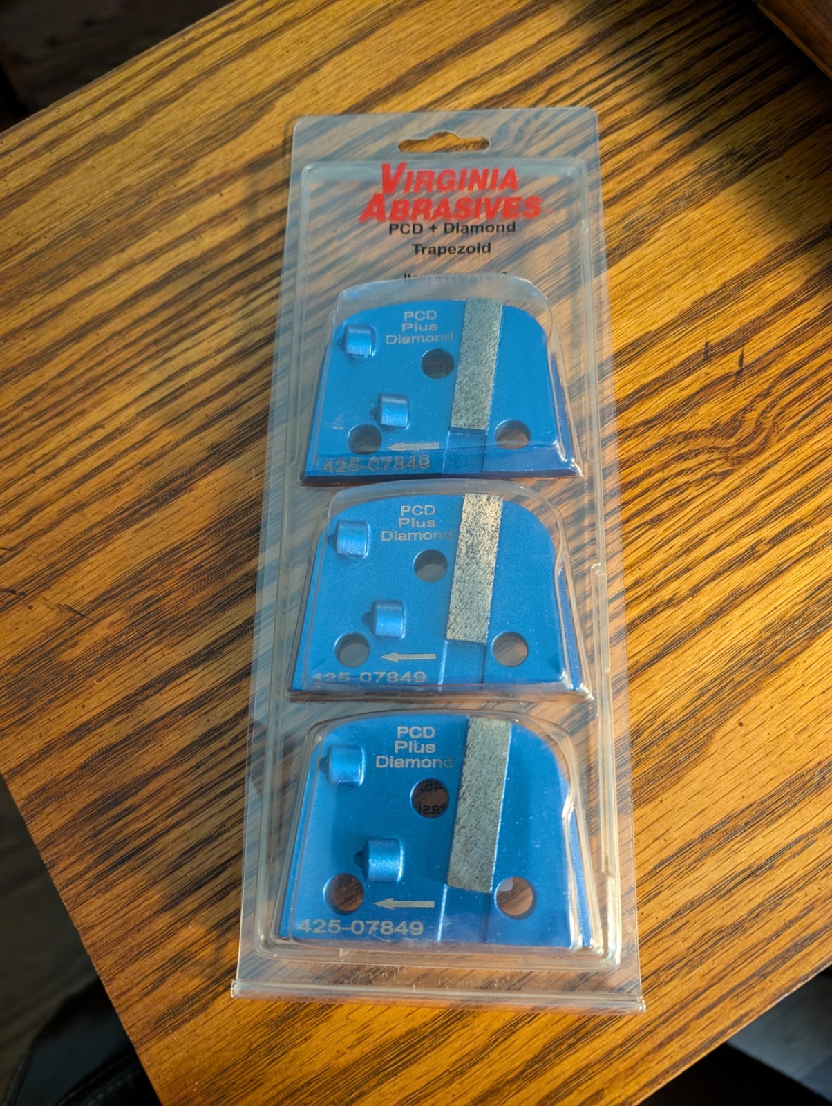 Virginia Abrasives #425-07849 PCD + Diamond Trapezoid
