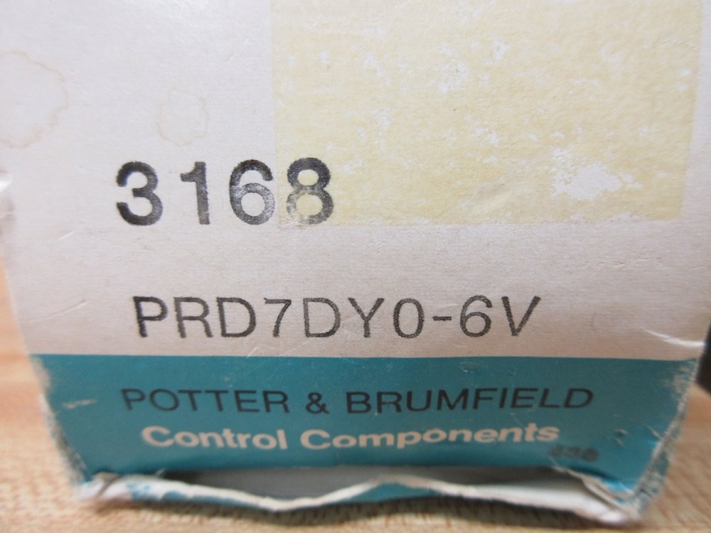 AMF Potter & Brumfield PRD7DY0-6V Relay PRD7DY0