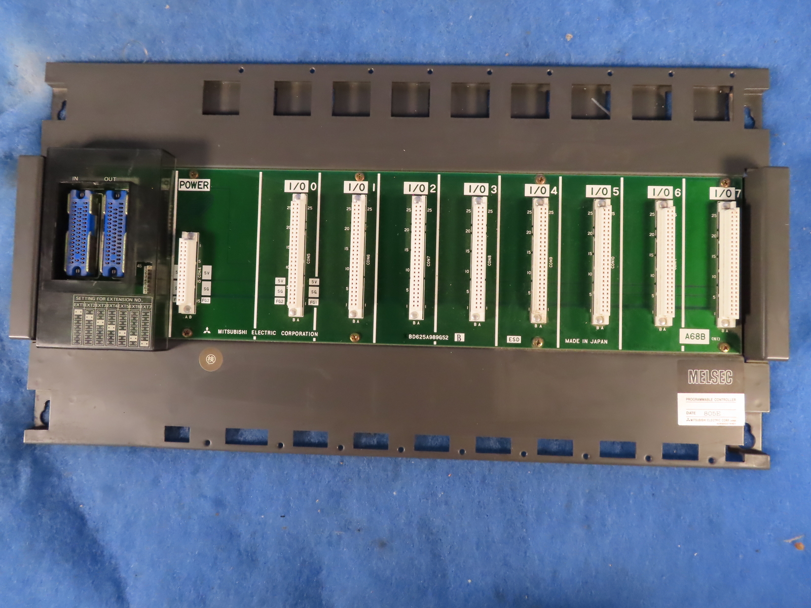 MITSUBISHI BD626E301G51 BACKPLANE PC BOARD A38B-UL 1 YR WARRANTY
