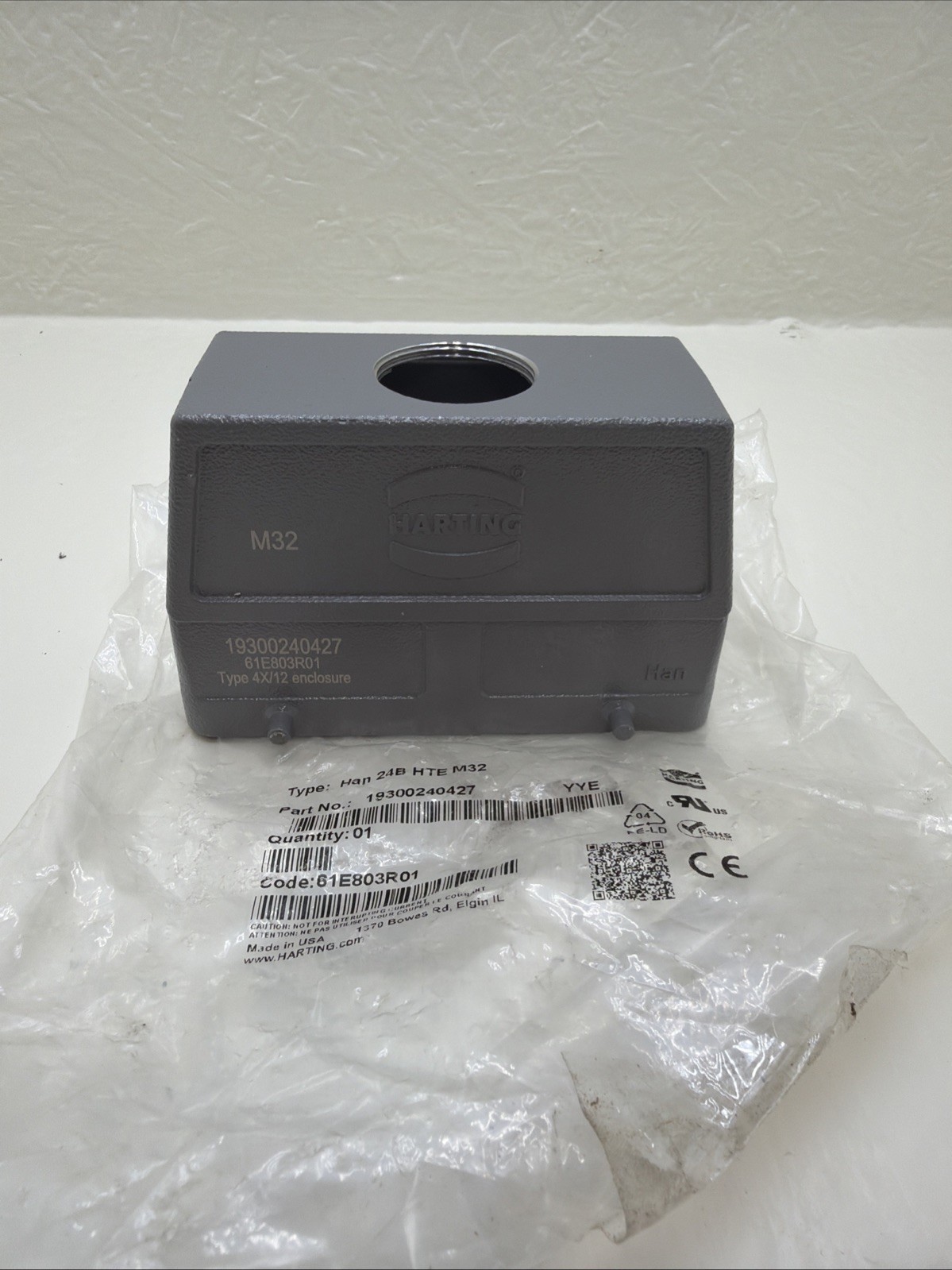 HARTING 19300240427 Power Connector, Heavy Duty, HAN 24B M32