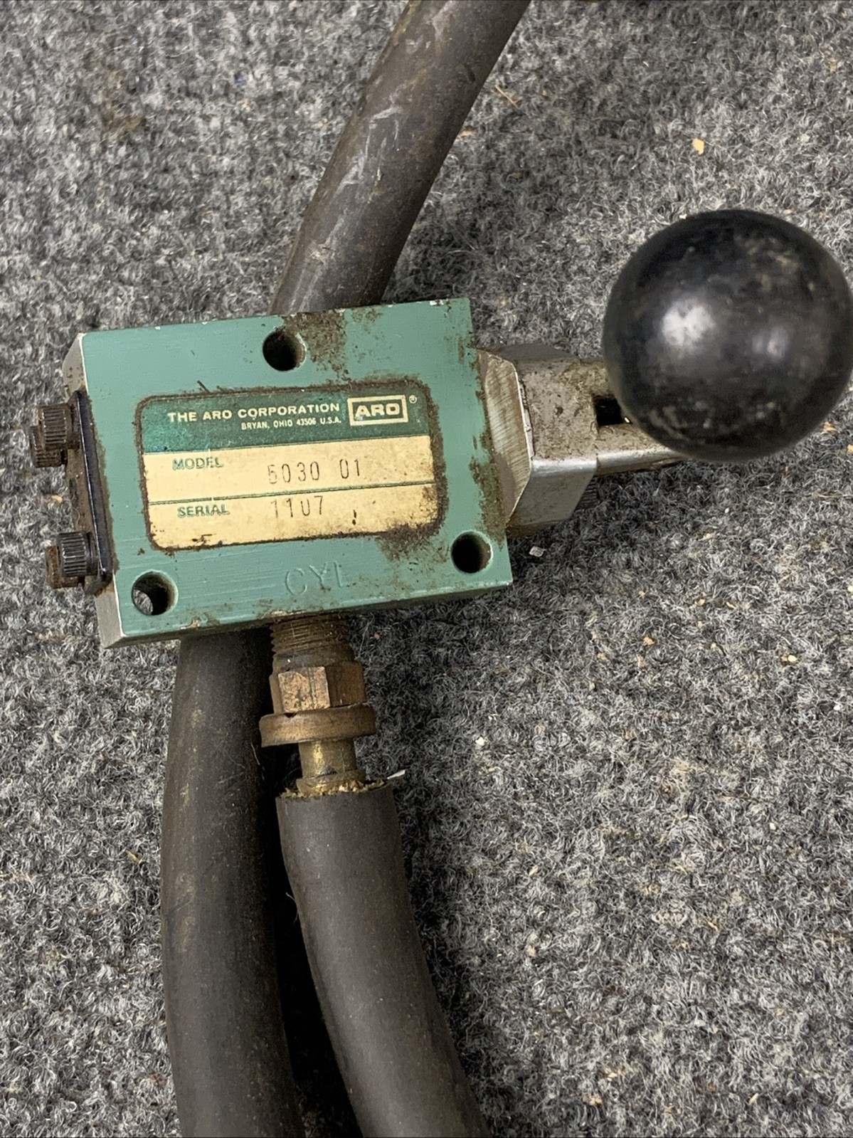 ARO 5030-01 Manual Air Control Valve 3-Way 2 Positions Air Valve Assembly