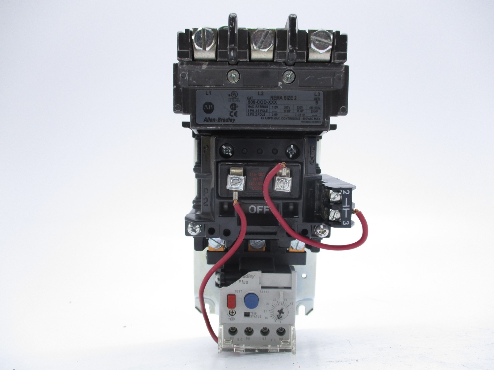 ALLEN BRADLEY 509-COD-XXX SER. B (AS PICTURED) UNMP