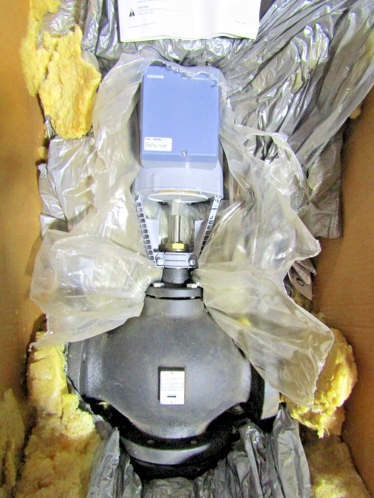 🔥 NEW SIEMENS SKC62U ACTUATOR 24VAC WITH FLOWRITE 599 SERIES 4″ VALVE 294-05992