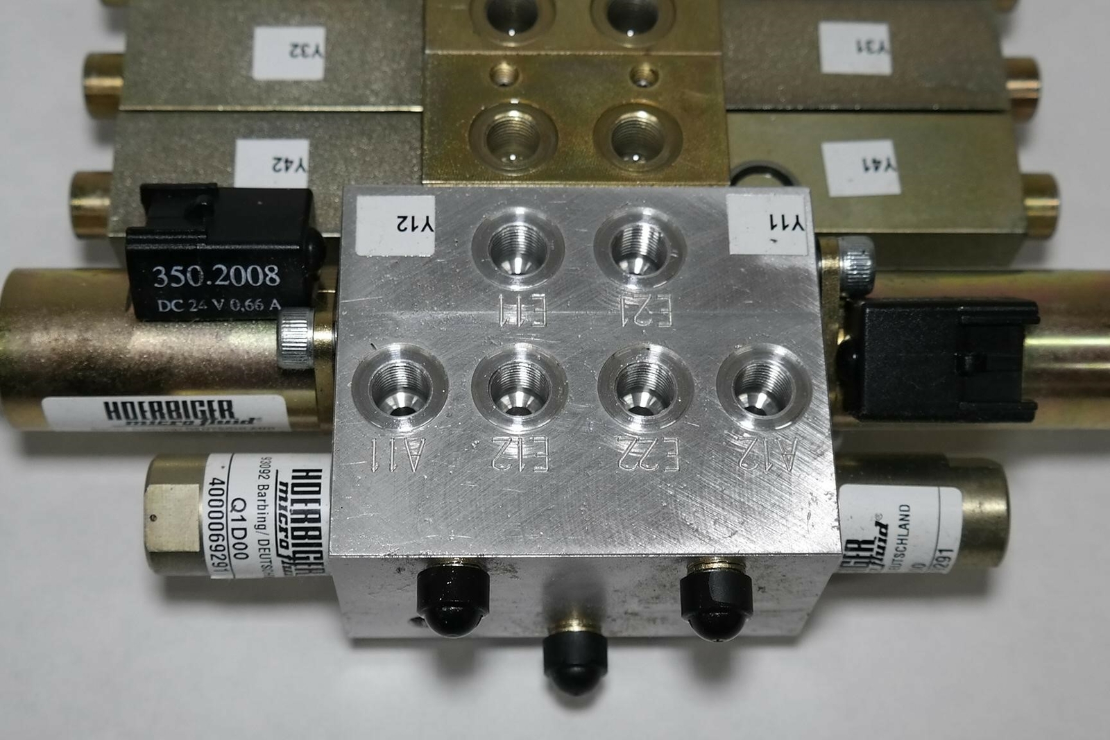 HOERBIGER HYDRAULIC SYSTEM ASSY Q1D00 310-7002-0 350-2008 GAUGE METER VALVES