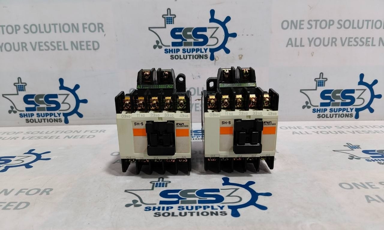Fuji Electric SH-5 Contactor 100V 50Hz 100-110V 60Hz 10A (Unused New)