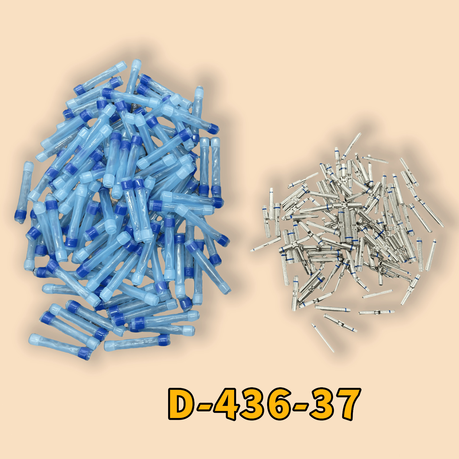 D-436-37 Plastic Case terminal Fits For Military Aviation 650075-000 100pcs/pack