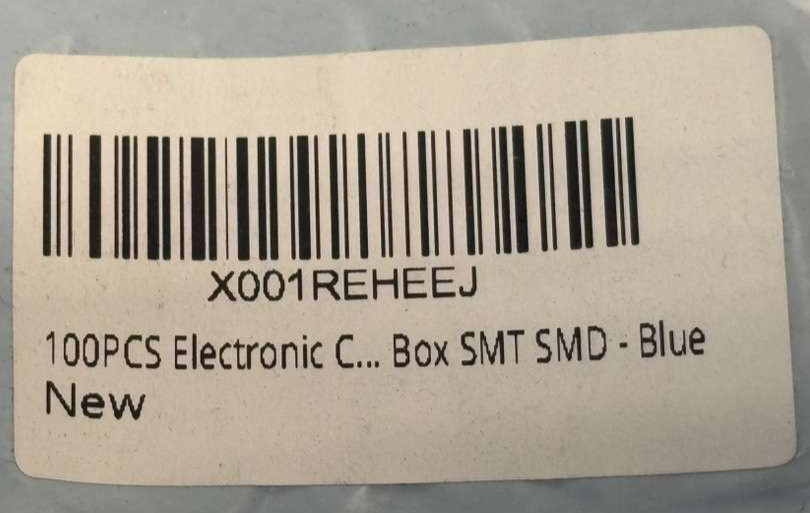 *LOT OF 400* Electronic Component Blue Storage Box SMT SMD Part X001REHEEJ