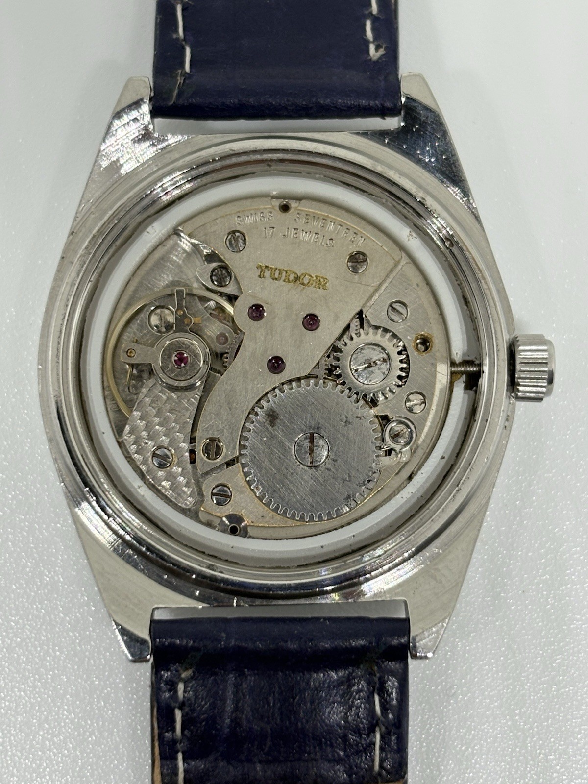 Vintage Tudor Oyster 17 Jewels Manual Winding Swiss Made Men’s Watch White Dial