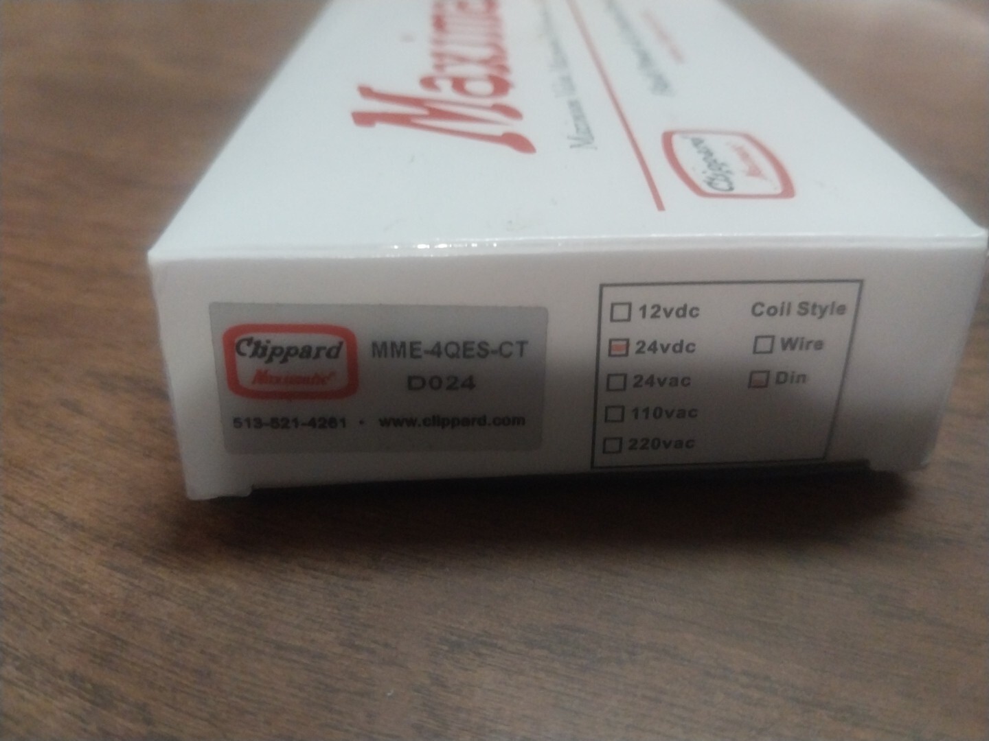 Clippard Maximatic MME-3QES-CT D024 24vdc 19 M6 Coil Style Din