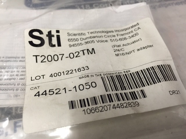 NEW STI Safety Switch With Key Interlock Switch – T2007-02TM w/Warranty