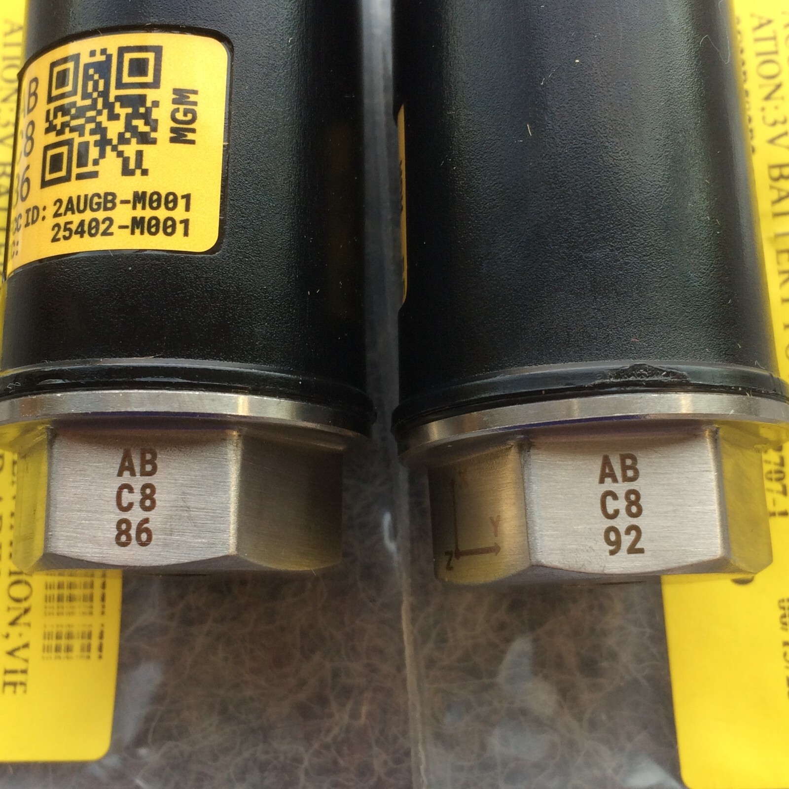 LOT OF 2 WAITES ACCELEROMETER INSTRUMENTATION 2AUGB-M001 25402-M001 SM1-1150