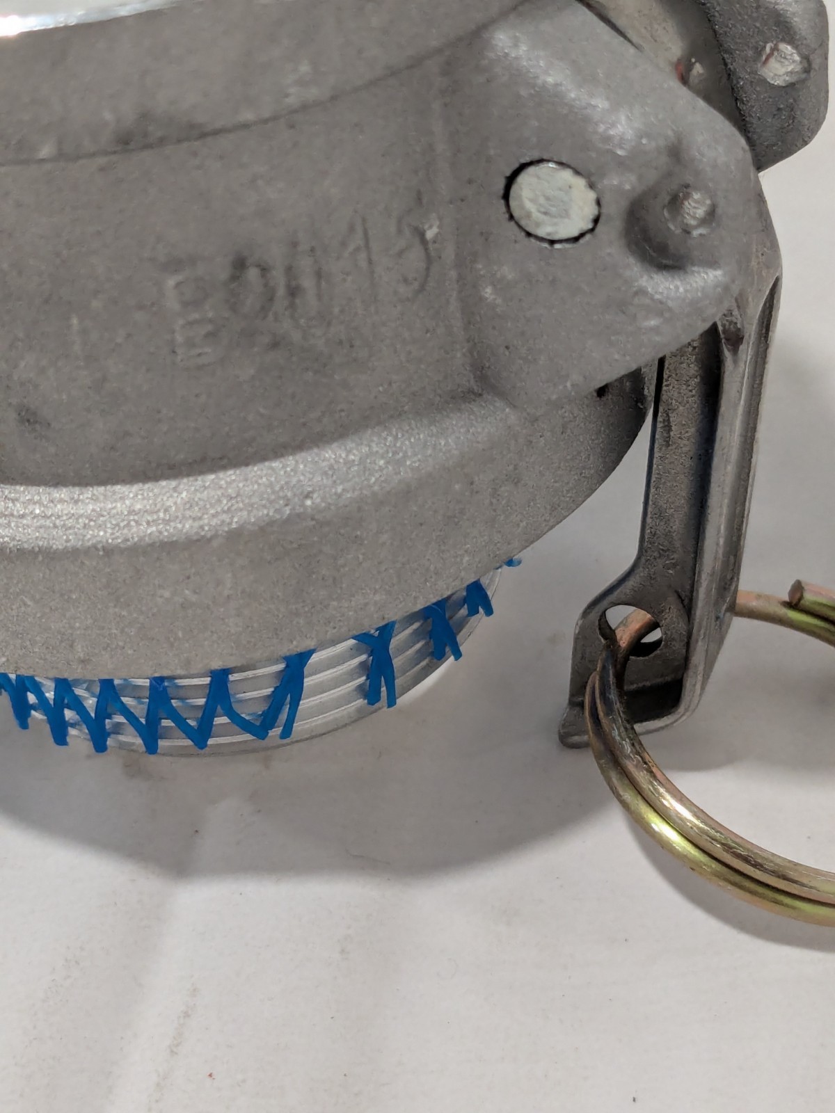 Cam & Groove Coupling: 1-1/2″ Part B, Aluminum, 1,000 psi Max WS-HF-CAM-002