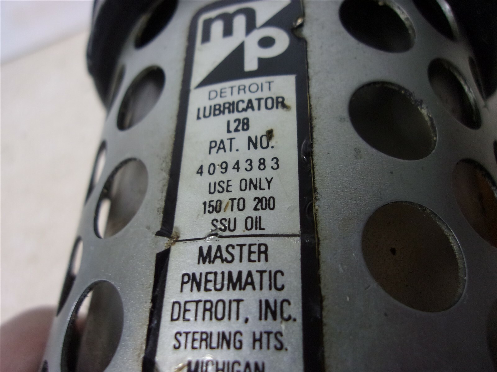 Master Pneumatic L28 Air Pneumatic Lubricator #12 *FREE SHIPPING*