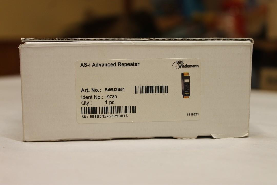 Bihl + Wiedermann BWU3651 AS-i Advanced Repeater NEW #A ^