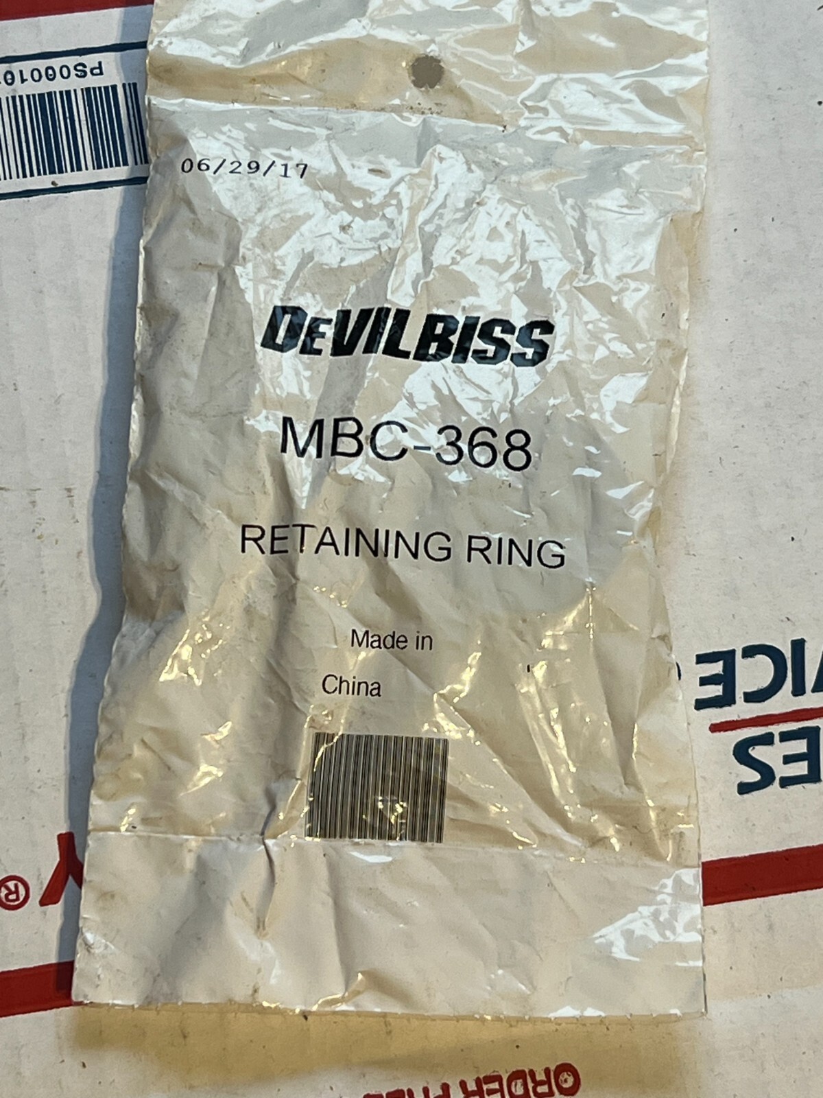 devilbiss mbc-368 nos poor packaging