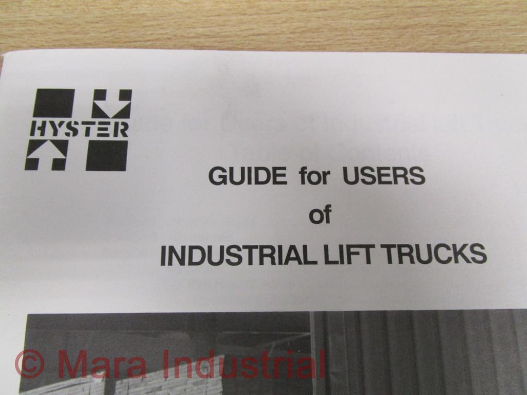 Hyster Manual Industrial Lift Trucks Hy-IDB87546