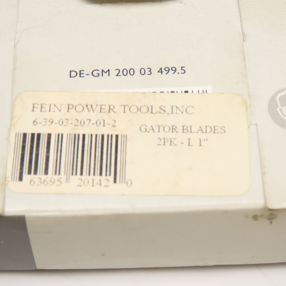 Fein Power Tools 6-39-03-207-01-2 207WD 1″ Gator Blades 2 Pack NOS
