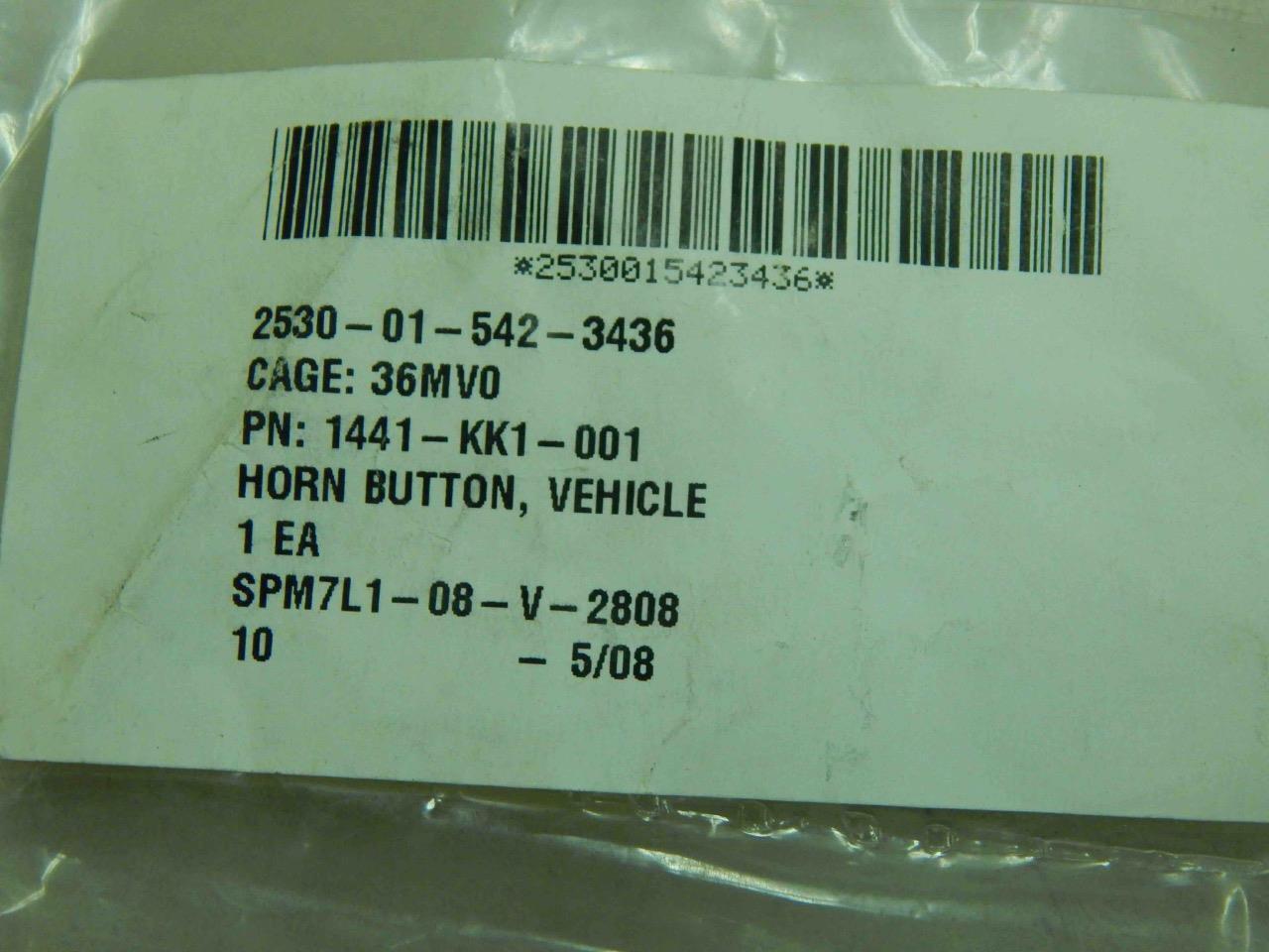 Spartan, Force Protection 1441-KK1-001, 2530-01-542-3436 Horn Button #639