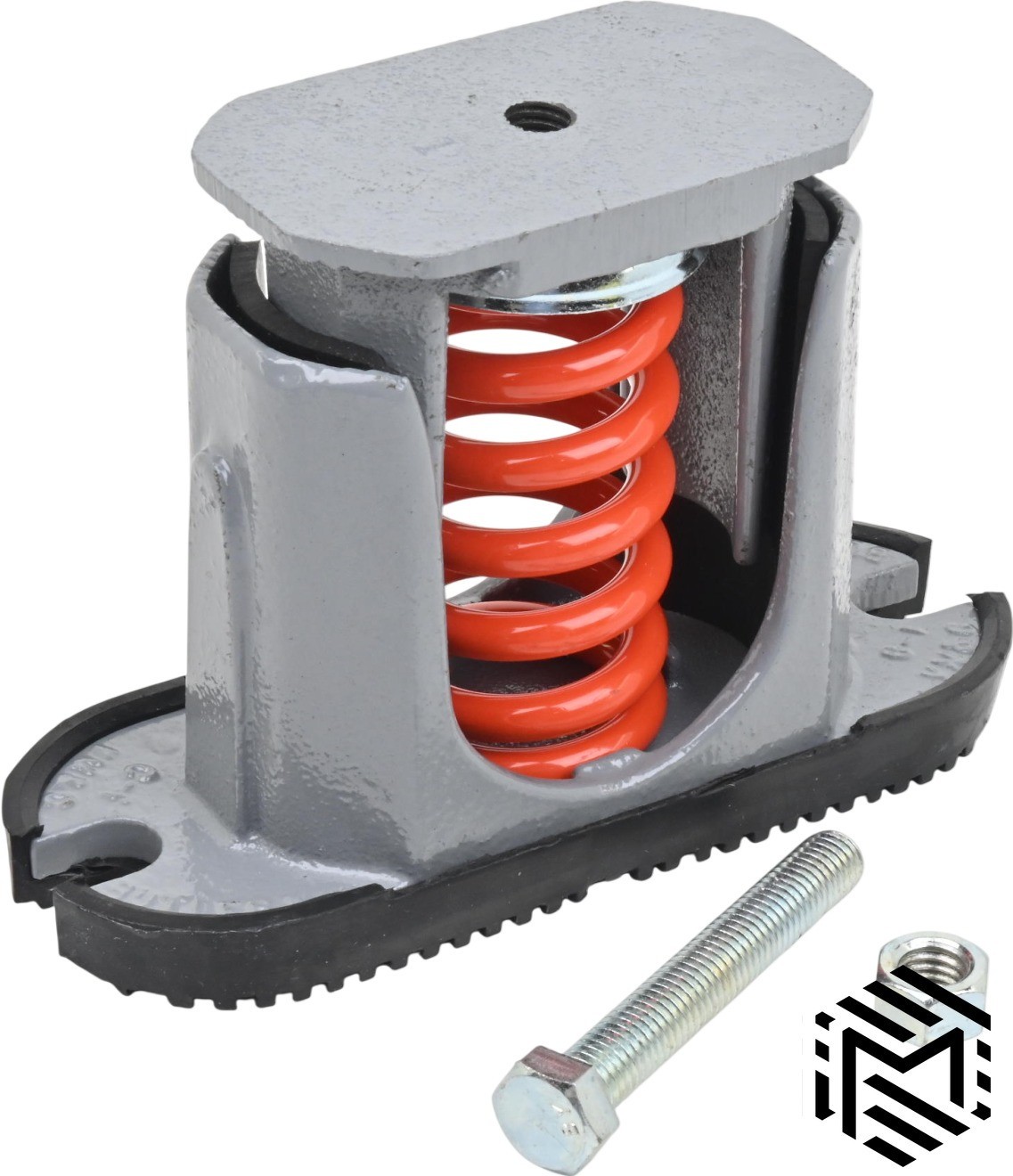 VMC CDE-2B-350 Floor-Mount Spring Vibration Isolator – 350lbs – 188lb/in – New